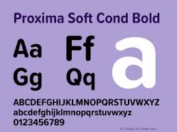 Пример шрифта Proxima Soft Cond #1